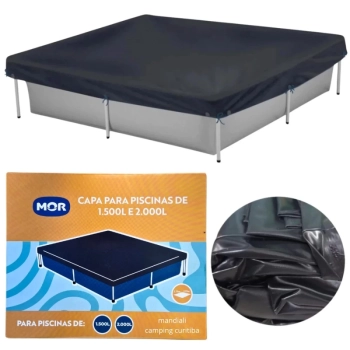 Piscina Mor 2000 Litros Standard em Ao com Capa e Forro