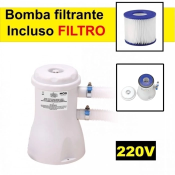 Kit Capa + Forro para Piscina Inflvel 4600 L Mor + Filtro 220v 2200 L/H