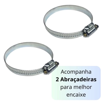 Mangueira Flutuante 38mm Azul 1.1/2 Polegadas 4 M com Abraadeiras