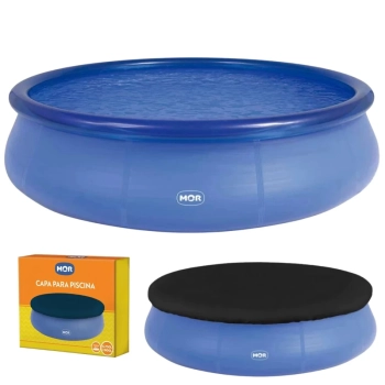 Kit Piscina Redonda Inflvel 6700 L com Capa para Proteo