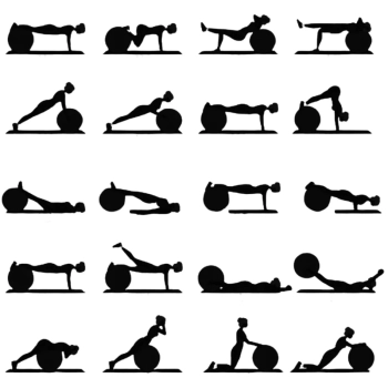 Kit Pilates com 3 Bolas Suias Liveup 45cm + 55cm + 65cm Treino, Ginastica, Yoga e Exercicios