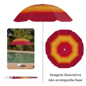 Guarda Sol Colorido Fps 70 Proteo Solar Praia Piscina Dobrvel 1,50 M Fashion Cores Sortidas Mor