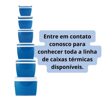 Caixa Trmica 18 Litros Cooler com Ala Azul Mor