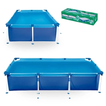 Piscina de Armao 2500 Litros Premium Retangular em Ao Mor