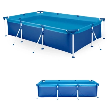 Piscina de Armao 2500 Litros Premium Retangular em Ao Mor